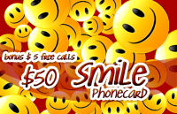 Smile Phone Card $50
